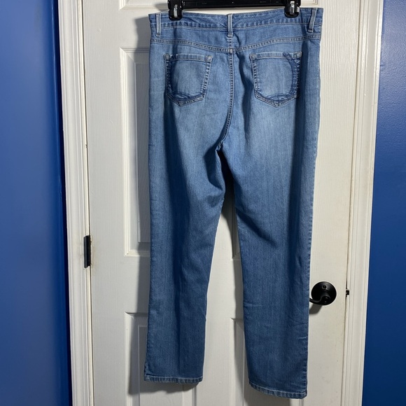 Gloria Vanderbilt Amanda 2.0 Slim Leg Denim High Rise Jean Size 16 - Picture 2 of 7